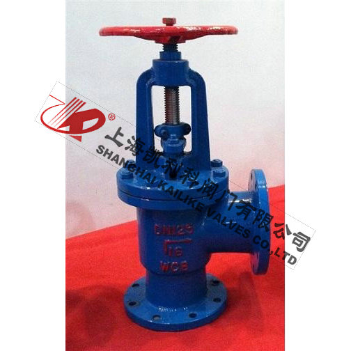 J44F46<font color='red'>襯氟</font>角式(shi)截止閥