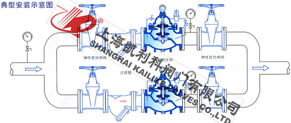 200X減壓穩壓閥安(an)裝(zhuang)示意圖